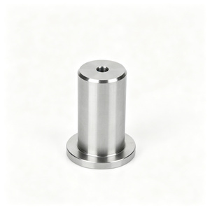CNC Machined Stainless Steel & Aluminum Turning Parts Blue/Gray Metal Bushings with Broaching for Precision Applications - Product Image 1