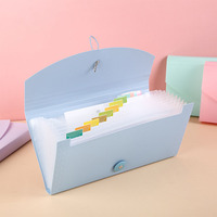 Porte-documents accordéon multicouche B6 en PP, modèle SY 11-30, idéal pour les documents financiers et les reçus, indispensable pour les factures TVA
