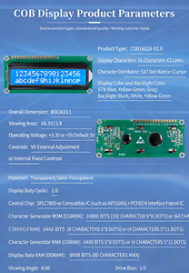 โมดูล 1602AV2.012C - หน้าจอแสดงผลแบบจุดดอทเมทริกซ์และโมดูลคริสตัลเหลวหลากสี - Product Image 4