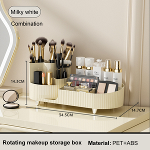 Chuyên nghiệp mỹ phẩm phụ nữ mỹ phẩm Công cụ làm đẹp PET + ABS du lịch tùy chỉnh tổ chức Lưu trữ chủ trang điểm bàn chải hộp - Product Image 4
