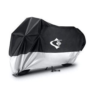 Housse de moto personnalisée 190T anti-UV, prix usine, imperméable, anti-poussière/pluie, avec trou pour clé, sac inclus, tailles LCMT10, pour T - Product Image 3