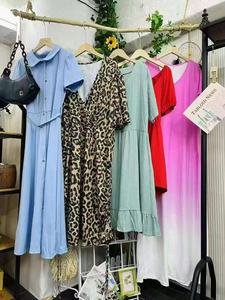 Vestido de satén con cuello redondo personalizado al por mayor, nuevo vestido informal elegante para mujer para primavera y otoño - Product Image 5