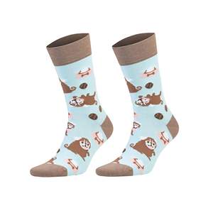 ถุงเท้าผ้าฝ้ายลายการ์ตูนตลกสำหรับผู้ชายสวมใส่สบายๆทุกวัน 3 คู่ ฤดูใบไม้ผลิ ความหนามาตรฐาน ดีไซน์แบบถัก - Product Image 3