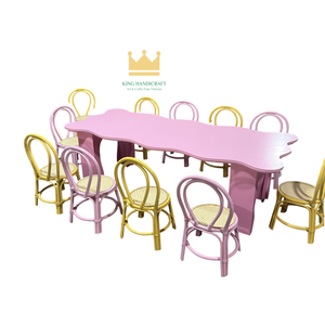 Sillas de Mimbre Hechas a Mano para Fiestas Infantiles, Muebles de Mimbre Natural para Eventos de Cumpleaños, Diseño Ligero y Duradero - Product Image 1