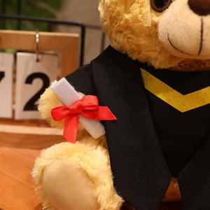 Oso <span class=keywords><strong>de</strong></span> Peluche Doctor con Birrete y Túnica, <span class=keywords><strong>de</strong></span> Felpa Suave y Aterciopelada, Adorable Peluche <span class=keywords><strong>de</strong></span> Algodón para Regalo <span class=keywords><strong>de</strong></span> Aniversario - Product Image 6