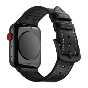 VIETAO cinturino in vera pelle di lusso per <span class=keywords><strong>Apple</strong></span> <span class=keywords><strong>Watch</strong></span> serie 7 8 <span class=keywords><strong>9</strong></span>, fatto a mano Vintage in Silicone e cinturino in pelle per <span class=keywords><strong>Apple</strong></span> <span class=keywords><strong>Watch</strong></span> - Product Image 4