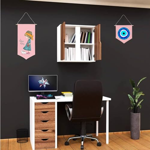 En gros, Guirlande de bienvenue pour chambre d'enfant en toile, brodée avec le nom du bébé et nœuds - Product Image 3