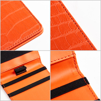 Porta Scorecard da Golf in Pelle PU Verde e Nero, Custodia per Libro dei Metri, Accessori Golf Personalizzati in Stile Coccodrillo