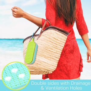 Étui de protection portable en silicone pour lunettes de natation avec trou de drainage et fermeture éclair, grande pochette de transport pour lunettes de soleil – Offre Spéciale - Product Image 2
