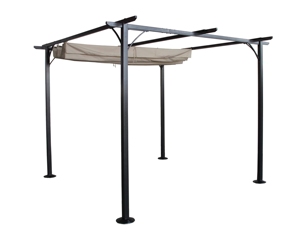Gazebo à toit rigide Pergola à toit coulissant encadrée personnalisée Pergola d'extérieur - Product Image 1