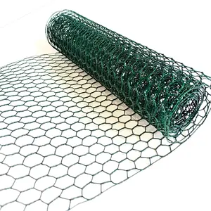 PVC coated wire 6*8cm 8*10cm hexagonal wire mesh for lobster fish trap