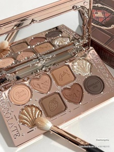 Paleta de Sombras de Ojos Resistente al Agua Flower Knows Chocolate Shop, Ocho Colores Mate y Brillantes 01 Nutcracker, la Combinación Más Fácil para Uso Diario - Product Image 3
