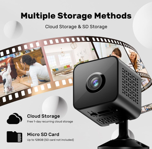<span class=keywords><strong>Mini</strong></span> Cámara de Seguridad Compacta con Wifi 1080P, Visión Nocturna IR - Product Image 4