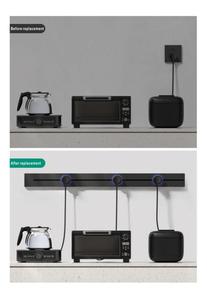 Sanshe 다기능 8000W 고출력 스마트 홈 지능형 패션 플러그 소켓 레일 콘센트 전원 트랙 소켓 - Product Image 2