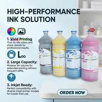 Tinta Sublimasi Premium 5 Liter untuk Pencetakan Tekstil Transfer Panas CMYK 5L untuk Kepala Printer E Pson Xp600 I3200 Dx4 Dx5 4720 5113