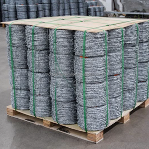 <span class=keywords><strong>Rouleau</strong></span> <span class=keywords><strong>de</strong></span> fil <span class=keywords><strong>barbelé</strong></span> 50m 100m pour l'installation <span class=keywords><strong>de</strong></span> clôtures et l'agriculture - Product Image 1