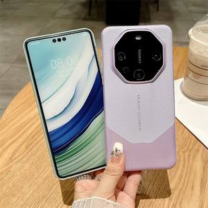 Mode PU cuir lentille protection étui arrière rigide pour Huawei <span class=keywords><strong>Mate</strong></span> 70 60 50 40 <span class=keywords><strong>30</strong></span> 30E 40E 50E <span class=keywords><strong>Pro</strong></span> RS <span class=keywords><strong>Pro</strong></span> + housse de protection complète - Product Image 3