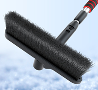 Grattoir extensible durable, brosse multifonctionnelle à poignée ergonomique pour dégivrage