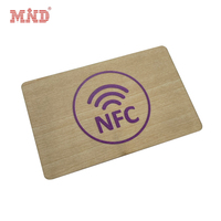 Carte en bois RFID écologique MIFARE DESFire EV2 8K pour hôtel