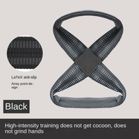 Fitness Booster - Correas de Muñeca Ajustables de Neopreno Antideslizantes con Agarre Tipo Capullo para Levantamiento de Pesas, Guantes de Levantamiento de Pesas con Diseño de 8 Caracteres para Tracción Intensa, Personalizables