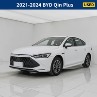 Voitures d'occasion BYD Qin Plus PHEV Berline Conduite à Gauche Automatique Traction Avant 1.5L Faible Kilométrage Sans Accident Vente en Gros à l'Exportation 2021-2024