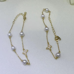 สร้อยข้อมือเงินแท้ประดับดาว ดีไซน์ใหม่ ไข่มุกน้ำจืดธรรมชาติ ดีไซน์อเนกประสงค์ โดดเด่นไม่ซ้ำใคร สร้อยข้อมือเสน่ห์อันประณีต - Product Image 3