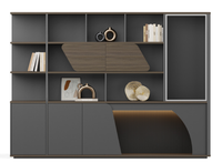 Bureau de direction de luxe KMJ en MDF, design de table de patron, bureau de direction en bois, organisateur de bureau
