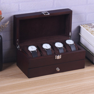 Caja para Relojes de Doble Capa con Diseño Abatible, Caja para Relojes de Vidrio de Alta Definición, Caja para Relojes de Varios Tamaños - Product Image 2