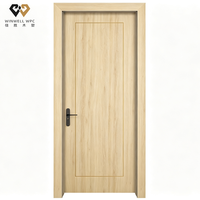 Porte moderne en WPC à âme creuse, finition sous vide, longue durée de vie, étanche, anti-termites, pour chambre à coucher