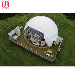 Chất Lượng Cao <span class=keywords><strong>6M</strong></span> 8M Đường Kính Glamping Dome Lều 6X6M Khung Nhôm Không Thấm Nước PVC Dome Lều Cho Khách Sạn Và Các Sự Kiện Ngoài Trời - Product Image 3