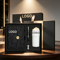 Ensemble cadeau de carnet en cuir PU A5 avec stylo, logo personnalisé, cadeaux d'affaires, journal, agenda pour les programmes promotionnels de bureau