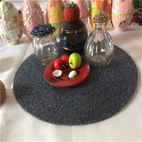 Vente directe d'usine traitement et tapis perlé personnalisé fait à la main tasse Matdishes disque Pad dîner drapeau tapis de Table thé tapis de Table 199
