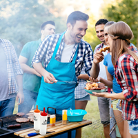 Kit d'outils de barbecue en métal 20 pièces : spatule, pinces, couvercle de cuisson, grattoir, anneau à œufs, sac de transport, accessoires pour plancha