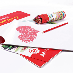 Bloc-notes de dessin FOSKA Premium, 24 feuilles/48 pages, papier anti-transfert 100 g/m², format portable A3/A4, bloc de peinture artistique <span class=keywords><strong>pour</strong></span> fournitures scolaires - Product Image 1