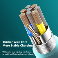 Kabel USB-A ke Type-C dengan Pelindung Silikon Cair, Pengisian Cepat 3A, Kabel Data dengan Desain Warna Kontras untuk Komputer dan Kamera