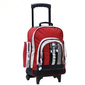 18 "haddeleme sırt çantası okul gençler için çanta, okul çantası tekerlekler ışık ile, tekerlekli okul sırt çantası