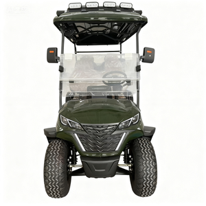 Voiturette de golf HKBG 1-2 places, châssis en acier, freins à tambour hydrauliques sur 4 roues, batterie lithium/plomb-acide, 6 places - Product Image 1