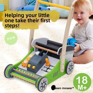 Nouvelle <span class=keywords><strong>tondeuse</strong></span> à gazon en <span class=keywords><strong>bois</strong></span> multifonctionnelle et écologique pour tout-petits, capacité de charge de 10 kg, design pliable, pour les enfants de 0 à 3 ans - Product Image 5