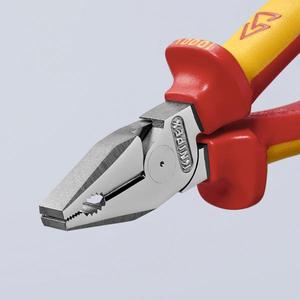 Knipex-02 06 200 SB ชุดคีบสูงชุบโครเมี่ยมจัดการหุ้มฉนวนด้วยที่จับหลายองค์ประกอบ VDE-ทดสอบ - Product Image 3