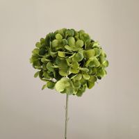 Cabeza de Hortensia de Seda Individual con Tallo, Nuevo Lanzamiento para Decoración de Acción de Gracias, Bodas, San Valentín o Día de la Madre