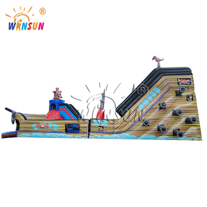 WINSUN Parque de Atracciones Comercial Inflable con Tobogán, Temática de Barco <span class=keywords><strong>Pirata</strong></span>, Parque Infantil al Aire Libre, Juguetes de Alquiler para Niños - Product Image 4