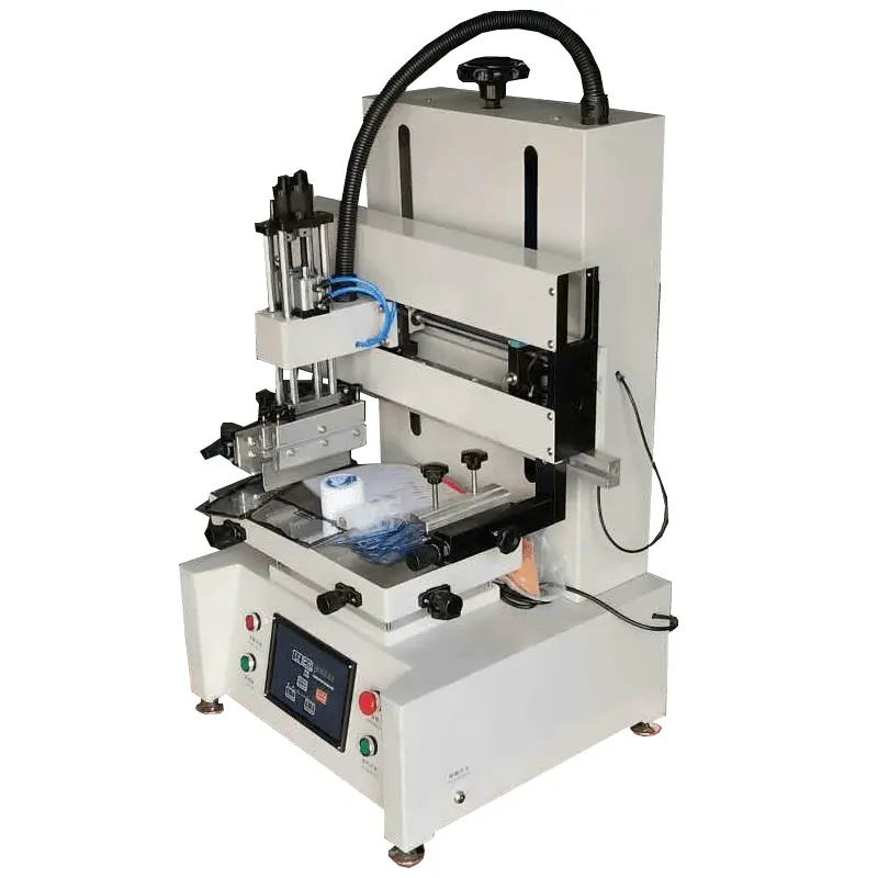 Mini Size Semi Auto Silk Screen Printing Machine For School Ruler Flat Screen Printing Machine For Leather