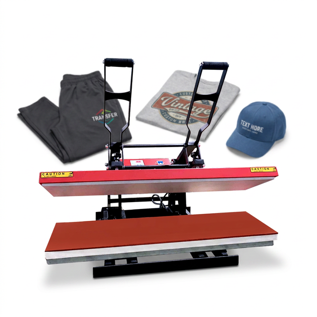 Manual Flatbed Large Format Heat Press Machine 25x100cm for Lanyard T-shirt Mouse Pad Sublimation-Semi-Automatic