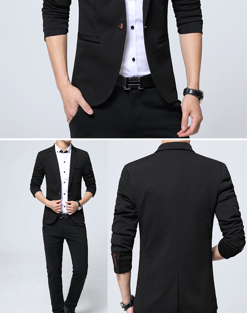 2022 Plus Size 5XL Men's Suits s Autumn Spring Fashion Slim Suit For Men Business Casual Mens Clothing B1987