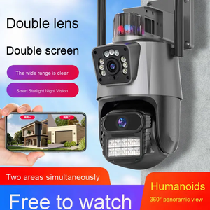 Icsee 3K 8MP ngoài trời ống kính kép không dây không thấm nước 4G an ninh CCTV PTZ WIFI cảnh báo ánh sáng <span class=keywords><strong>CMOS</strong></span> cảm biến đám mây dữ liệu - Product Image 3