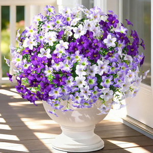 Bouquet artificiel d'eucalyptus et de glycine 30cm-100cm, fleurs en plastique PE et soie, haute simulation, pour décoration extérieure et intérieure - Product Image 1