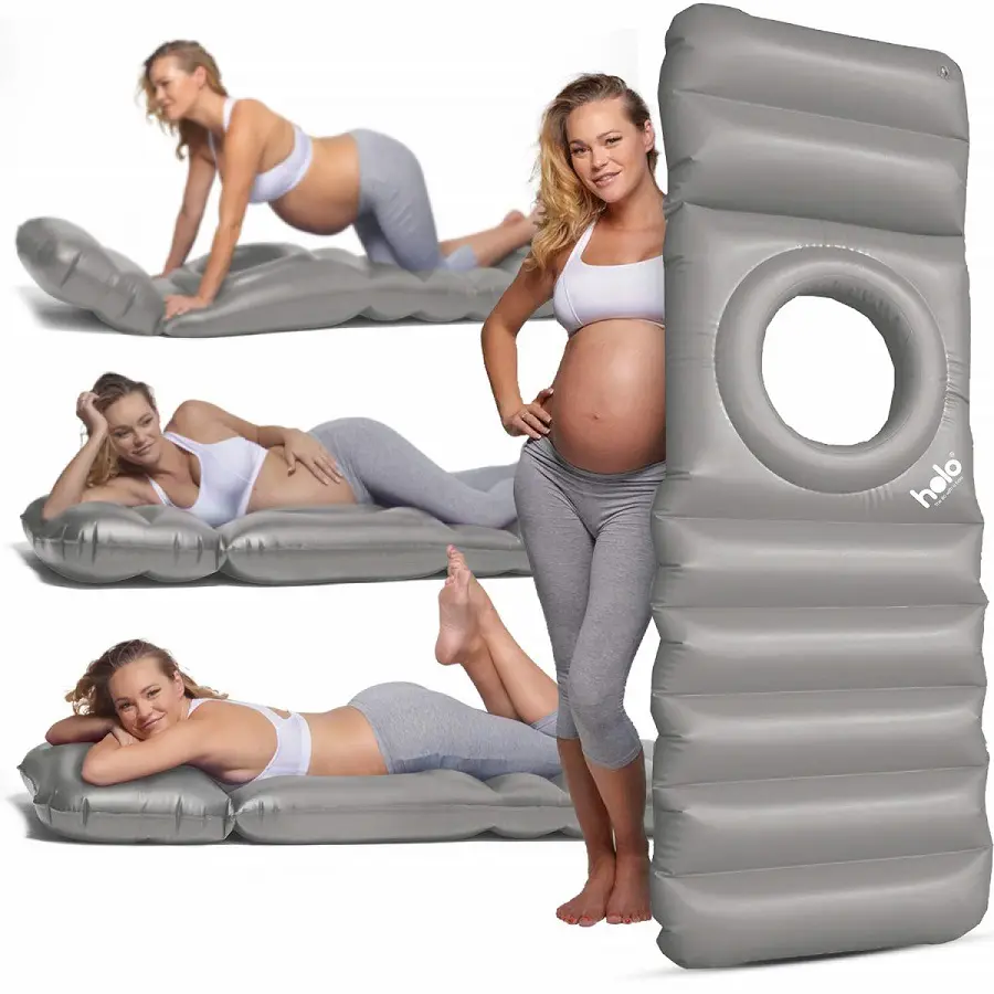Colchão de ar inflável da gravidez, com buraco para piscina de gravidez, flutuadores para adultos