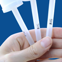 Bouchon de pipette en plastique calibré avec compte-gouttes marqué pour couvercles et fermetures de bouteilles d'huile essentielle de pipette graduée en verre