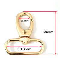 20mm-38mm Métal Pivotant Oeil Déclencheur Clip Fermoir Sac Sangle Ceinture Sangle Accessoires pour Sacs à Main Pièces Spéciales Accessoires