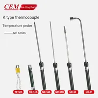 Thermomètre numérique de haute précision CEM avec thermocouple de type K, sonde de température complète en acier inoxydable, usage domestique, OEM